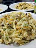 Vegetarian Fusilli Carbonara