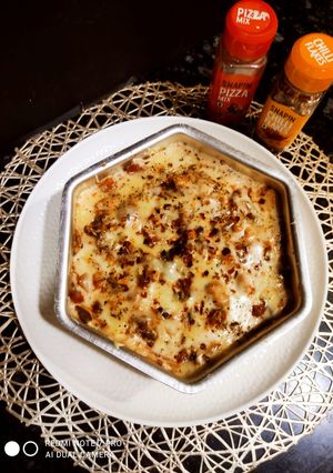 A picture of Veg lasagna with homemade sheets.