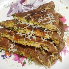 A picture of Cheese Masala Omlette.