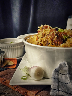 A picture of Mutton Yakhni Pulao.