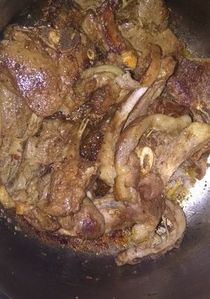 A picture of Lamb pot roast.