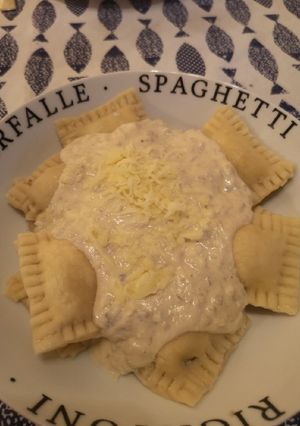 Una foto de Ravioles con ricotta