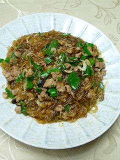 螞蟻上樹(肉末炒粉絲) 的食譜成品照片