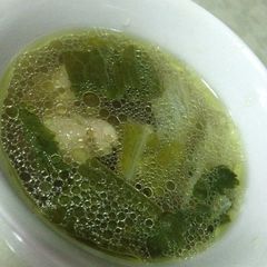 Veggie Chicken Broth Soup A picture of Veggie Chicken Broth Soup.