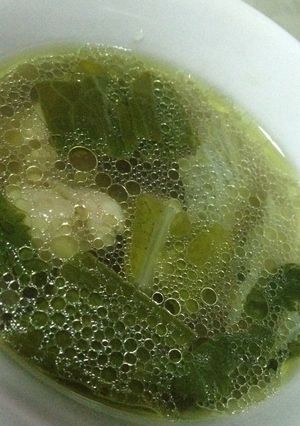 A picture of Veggie Chicken Broth Soup.
