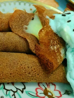Foto resep Crepe and Vanilla Blue Ice Cream