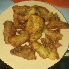 A picture of Turmeric bajia# weekly jikoni challenge.