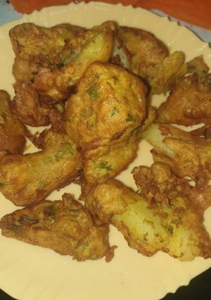 A picture of Turmeric bajia# weekly jikoni challenge.