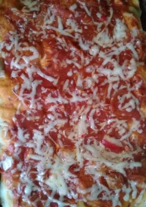 Una foto de Pizza