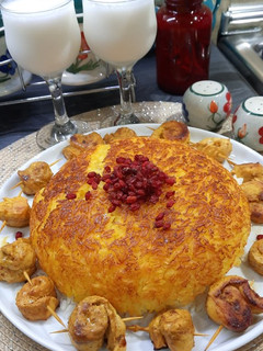 عکسی از دستور ته دیگ ماستی