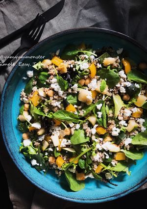 A picture of Wholegrain Vegetables Feta Cheese Salad.