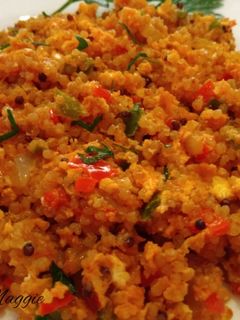 Una foto de Quinoa con huevo revuelto