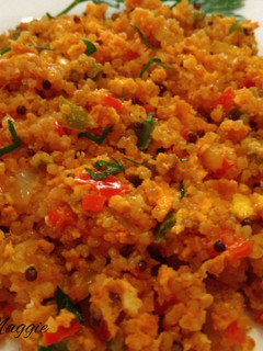 Una foto de Quinoa con huevo revuelto