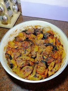 صورة لوصفة صينيه تورلي من غير لحم أو فراخ
