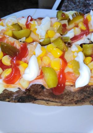 صورة لوصفة بطاطا مشوية سهلة وكثير طيبة 😋