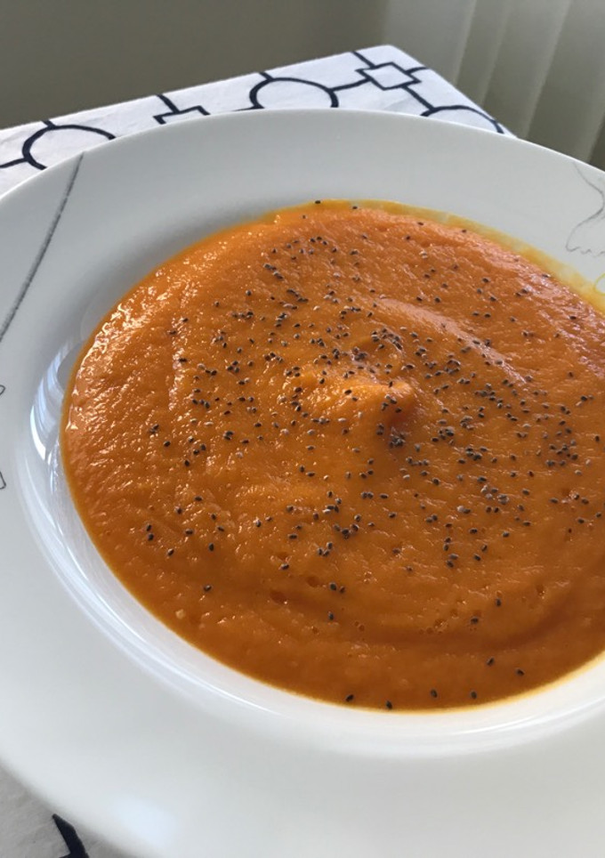 Una foto de Puré de calabaza y zanahoria
