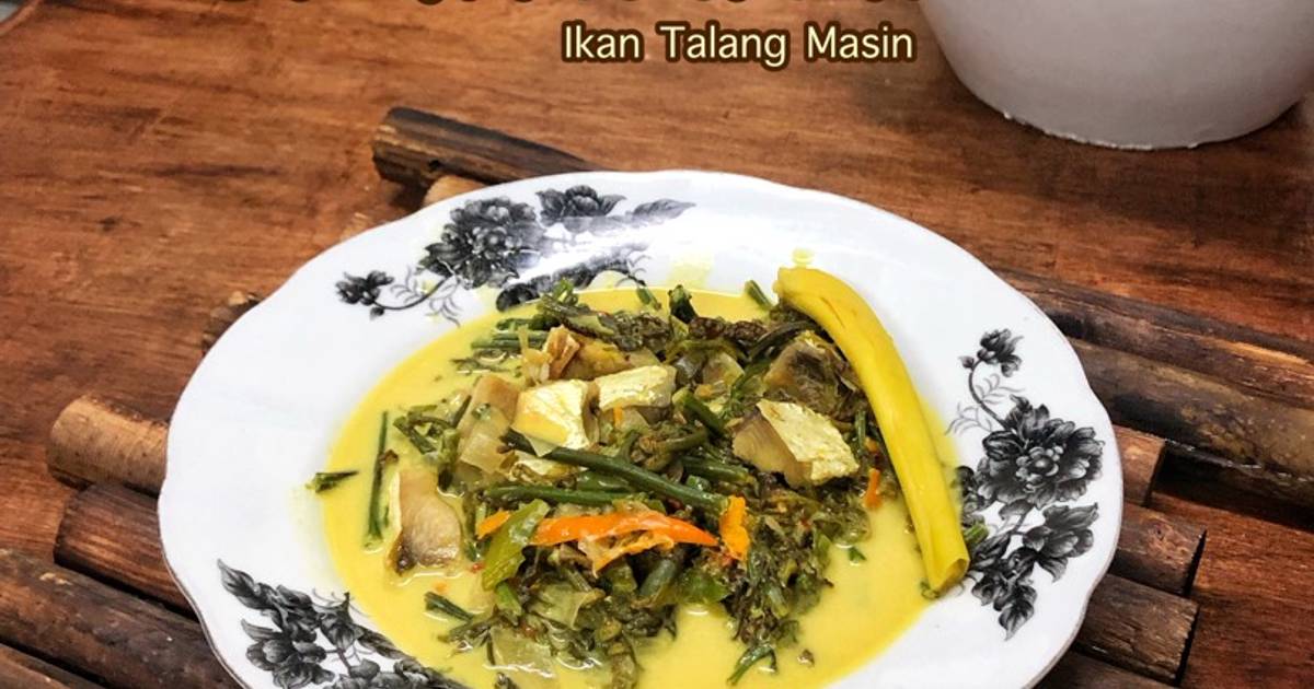 Resipi Masak Lemak Pucuk Paku Ikan Talang Masin Oleh Salina Jalaludin