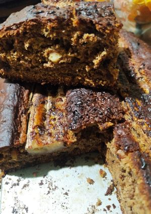 Φωτογραφία της συνταγής Banana bread με ξηρούς καρπούς κ κουβερτουρα (νηστίσιμα)♠️💜