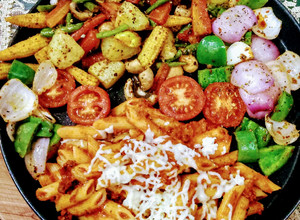 A picture of Italian sizzler.