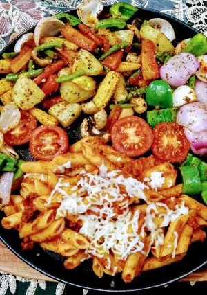 A picture of Italian sizzler.
