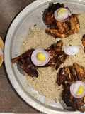 Grilled chicken with Mandi rice