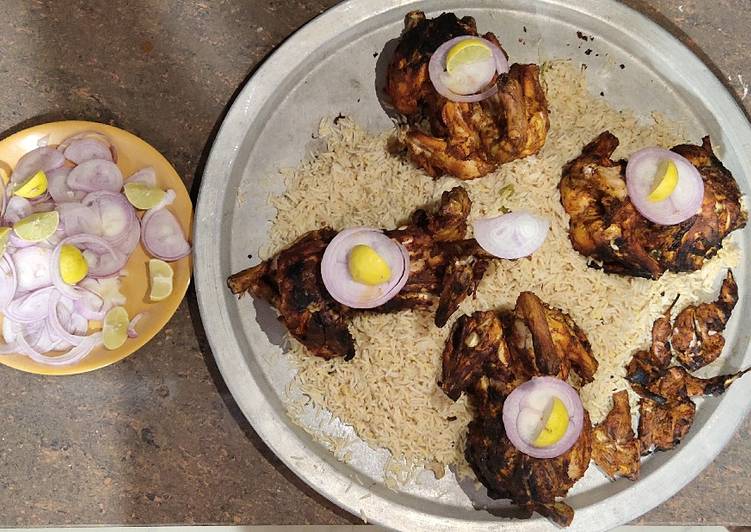 Recipe of Quick Grilled chicken with Mandi rice