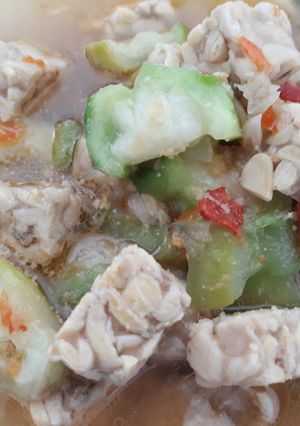 Foto resep Sayur oyong tempe