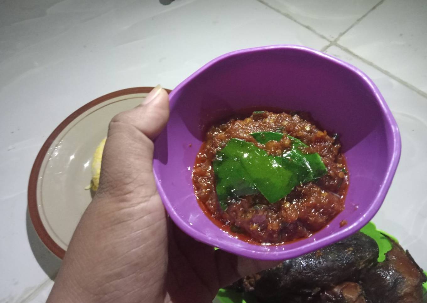 Sambel ikan bakar manis pedas