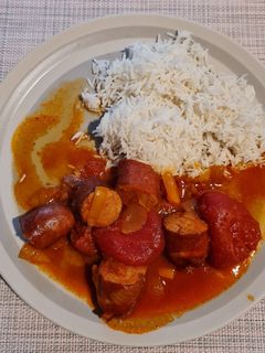 Une photo de Rougail saucisse à ma façon au Cookeo