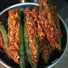 A picture of Bharwa bhindi.