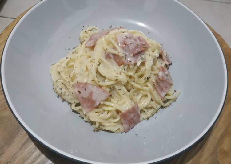 Resep Spaghetty Alfredo || Italian Food Anti Gagal