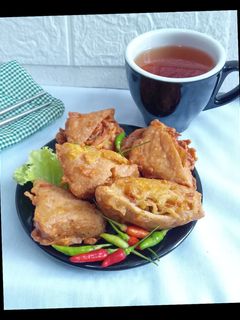 Foto resep Tahu isi + mie goreng