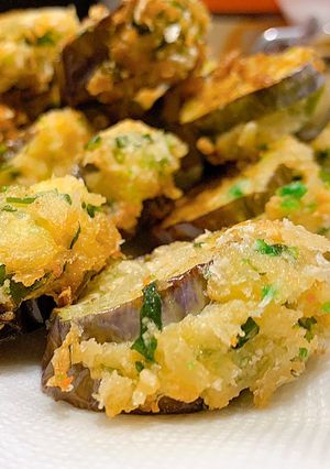 Hình của món Cà tím nhồi chiên xù (món chay).