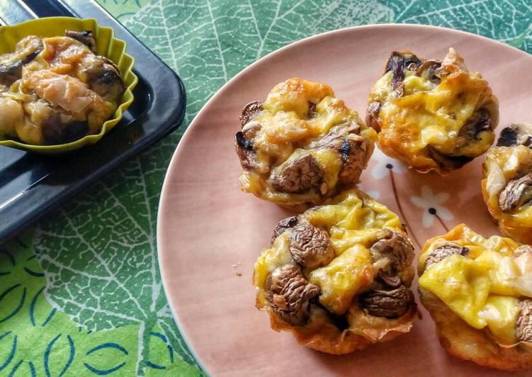 Recipe of Quick Mushrooms and Cheese Egg Muffins