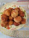 Bombas de papas🥔🥔 con camarones🍤🍤