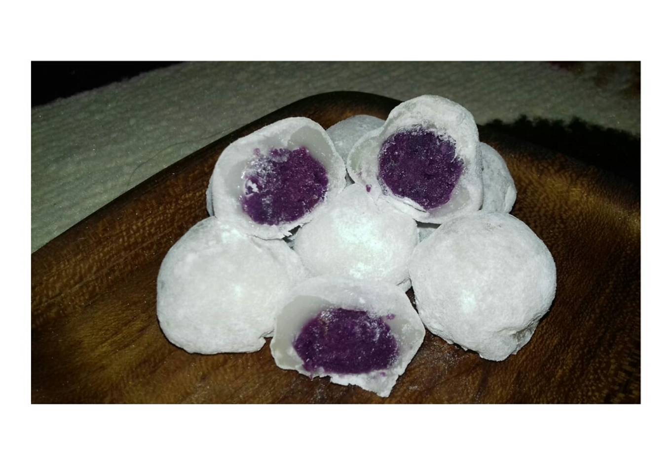 Resep Moci isi ubi ungu