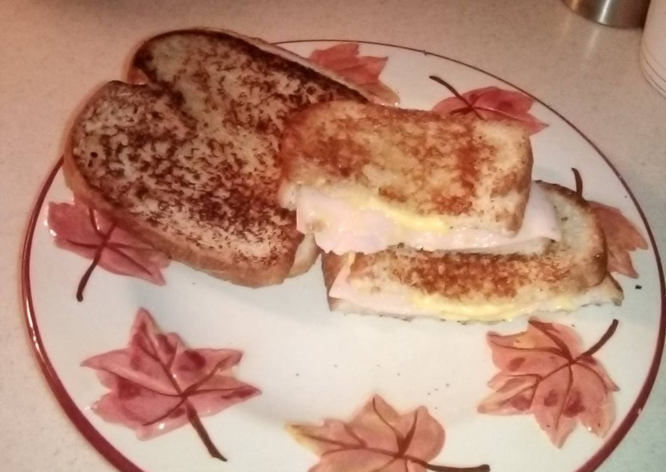 Hot turkey 🦃 and cheese sandwich