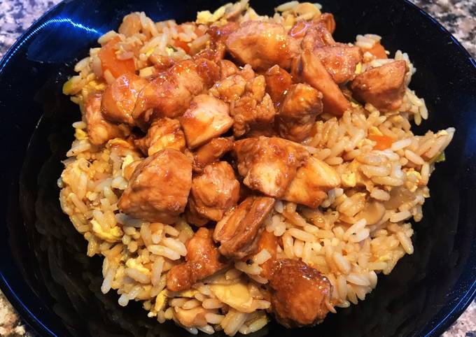 Pollo teriyaki con arroz chino Receta de Cami Alvarez- Cookpad