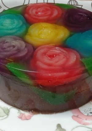 Foto resep Puding Kaca Lapis Cokelat