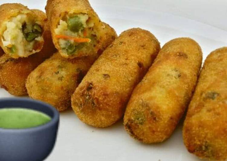 Simple Way to Prepare Speedy Veg croquettes