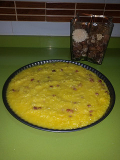 Una foto de Risotto a la milanesa con thermomix