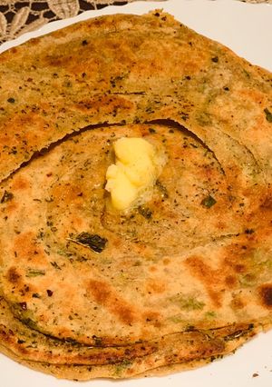 A picture of Dried Mint Paratha.