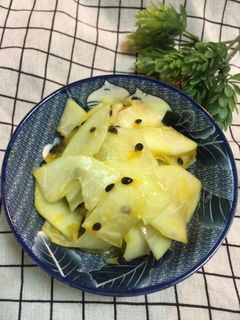夏曰涼拌菜百香果青木瓜 的食譜成品照片