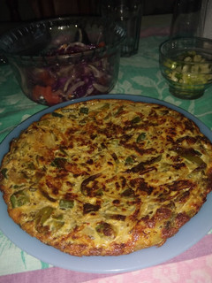 Una foto de Tortilla de zapallitos verdes