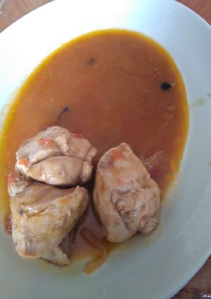 A picture of Stewed chicken.