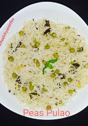 A picture of Peas pulao.