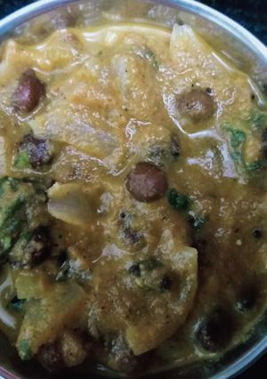 கருப்பு கொண்டைக்கடலை கிரேவி(chana curry recipe in tamil) செய்முறை முக்கிய புகைப்படம்