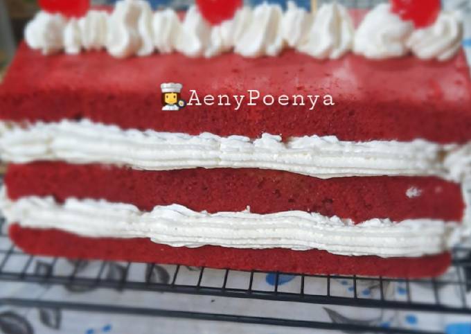 Red velvet cake kukus Merah Putih 🇮🇩