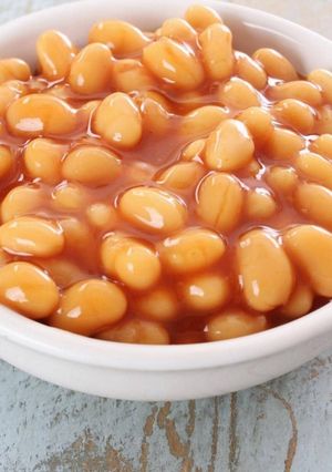 A picture of Microwaved Baked Beans 🫘.