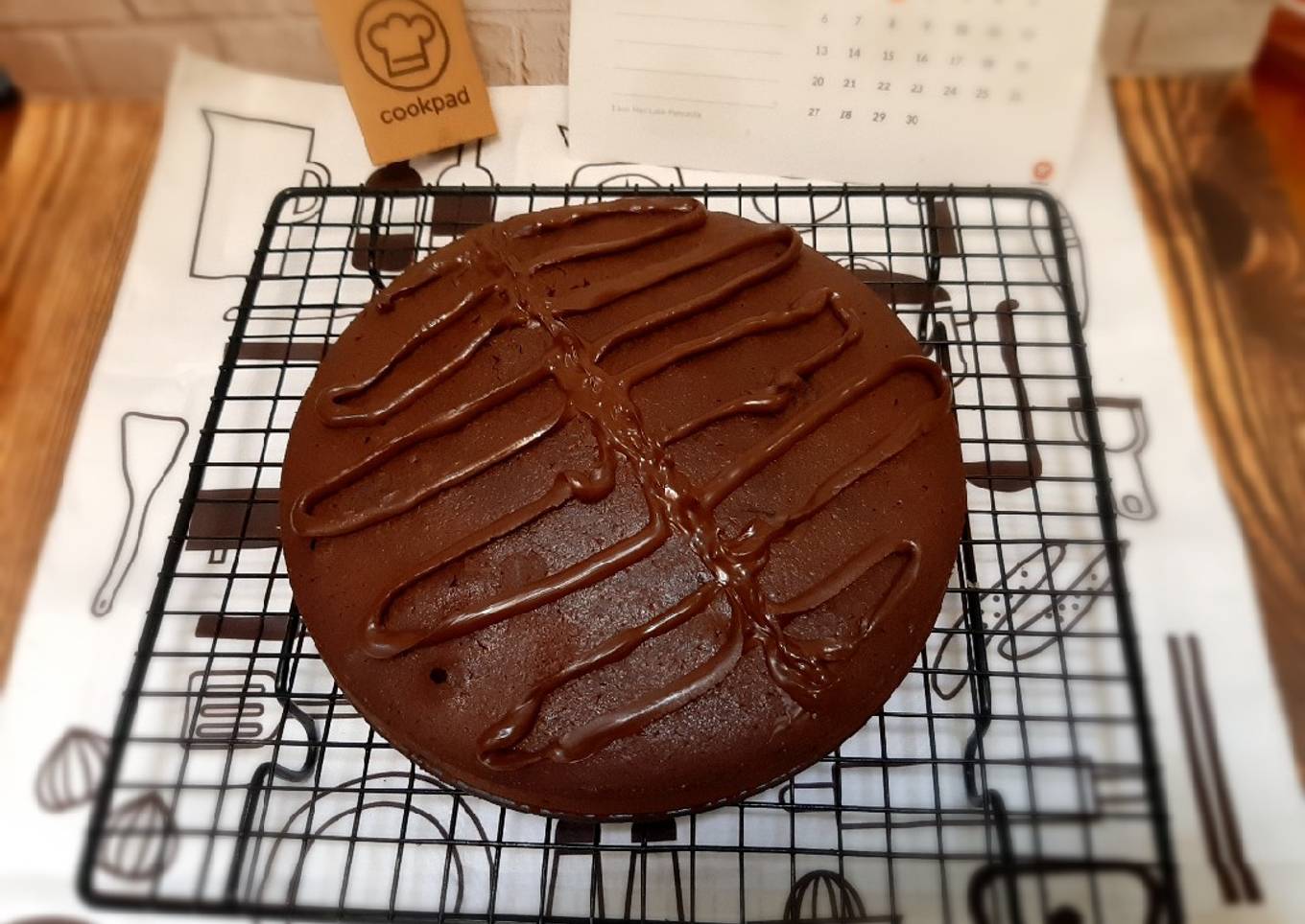 414. KLADDKAKA choki-choki / chocolate cake tanpa DCC